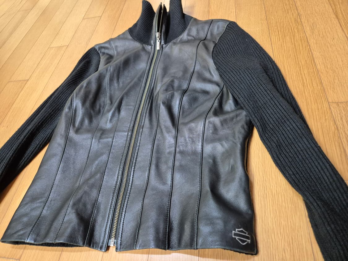 여성 할리데이비슨 가죽 코튼 니트 상품이미지2