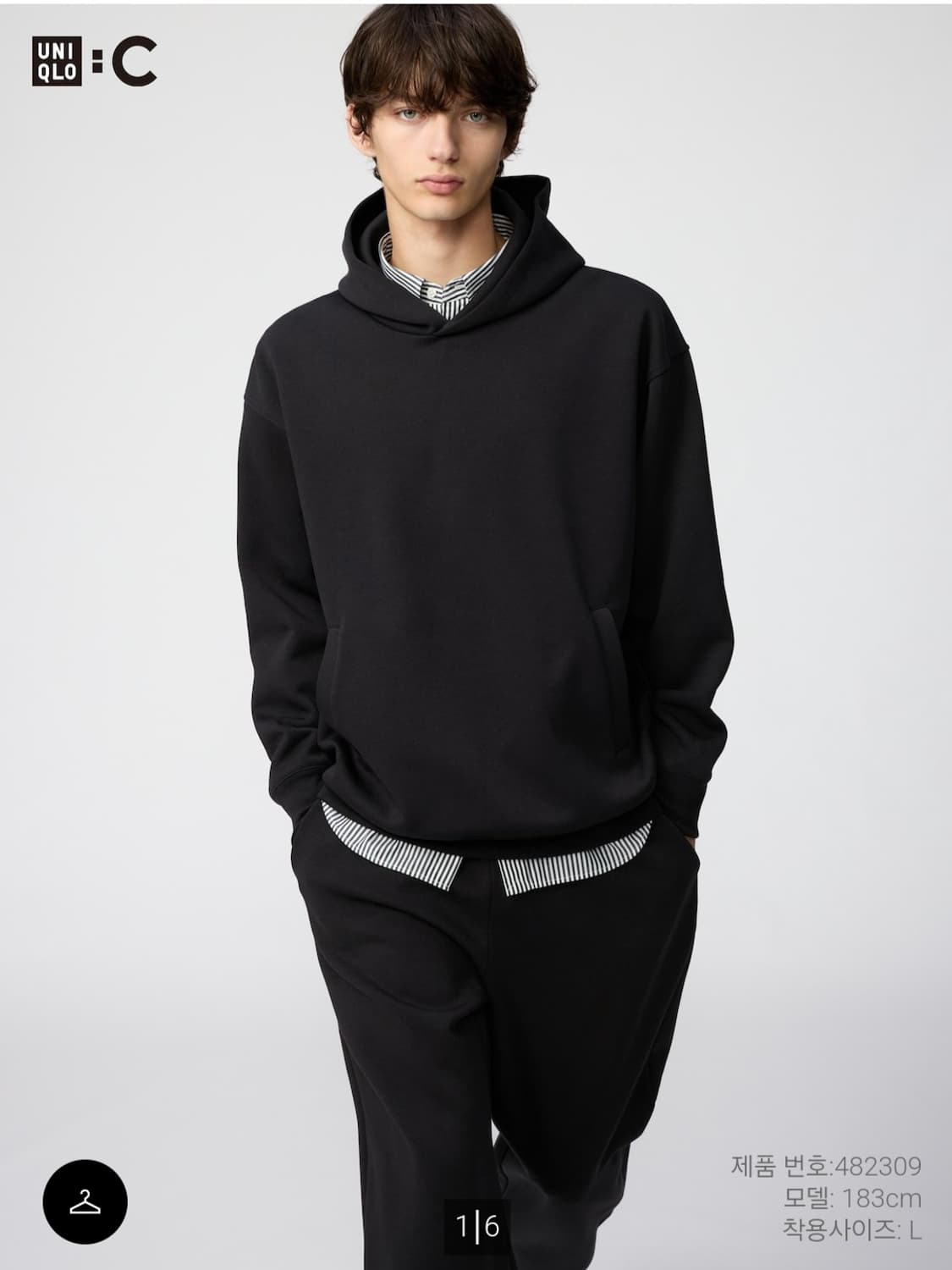 유니클로 C 스웨트 후드 L 상품이미지1