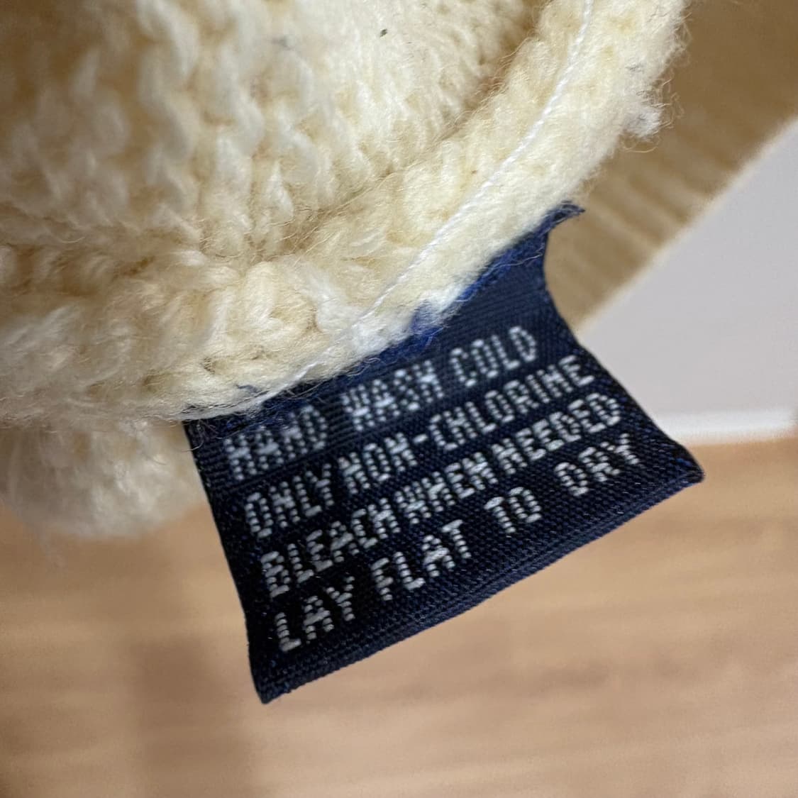 폴로 랄프로렌 V넥 니트 아이보리 L 상품이미지7