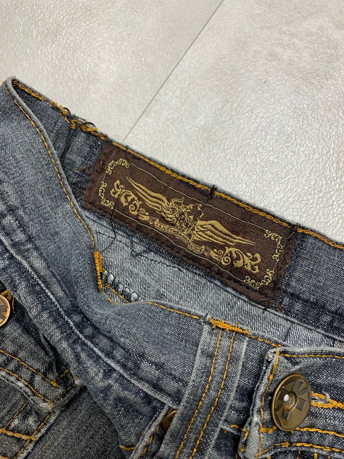 Robins jeans 흑청 데님 팬츠 #112 상품이미지4