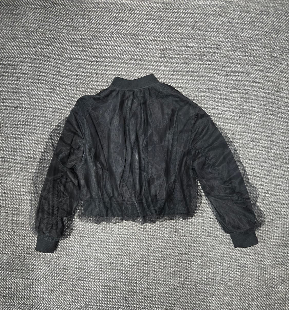 바니스뉴욕 25ss 시스루 봄버 자켓 블랙 상품이미지3