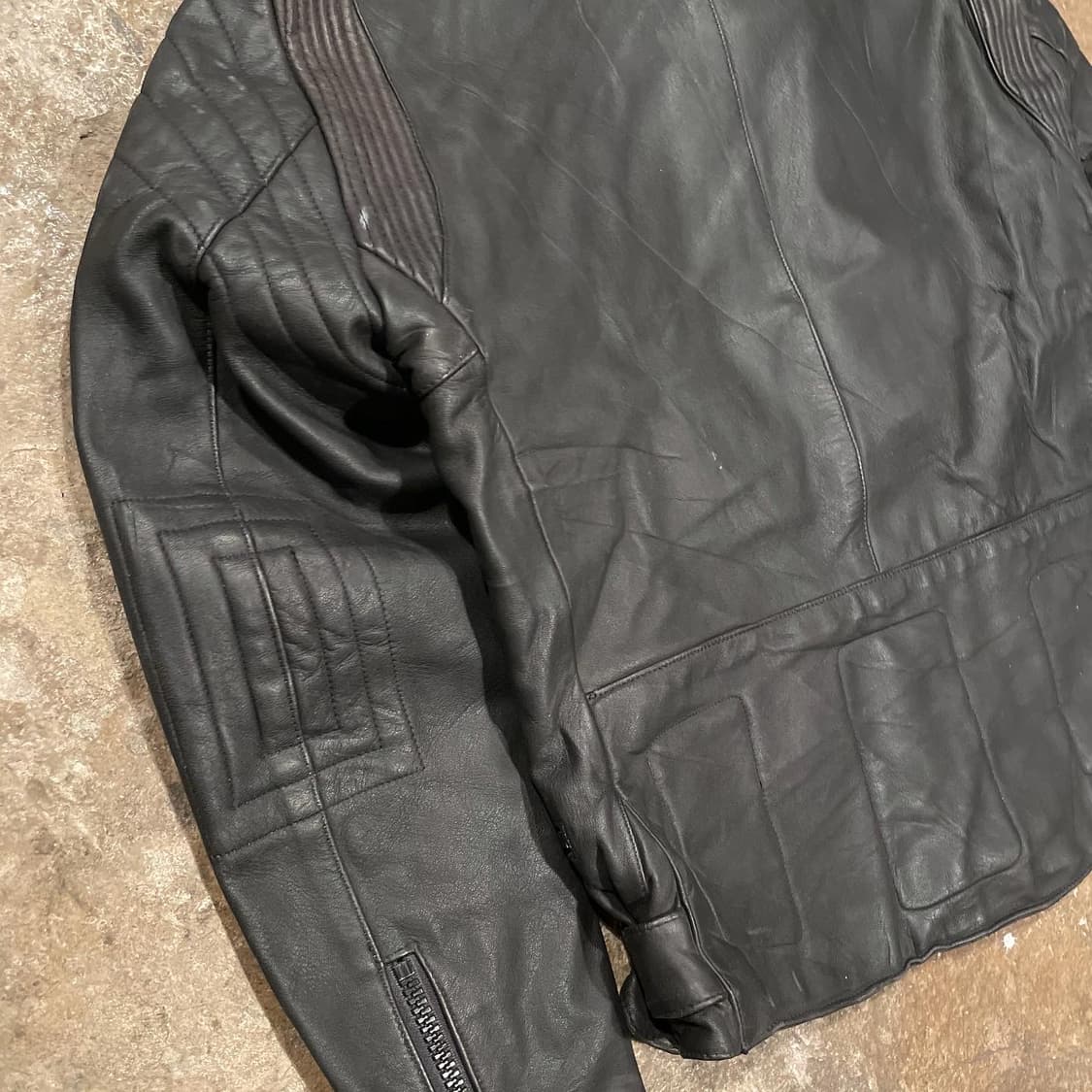 리얼레더 바이커 자켓 (100-105) 상품이미지4