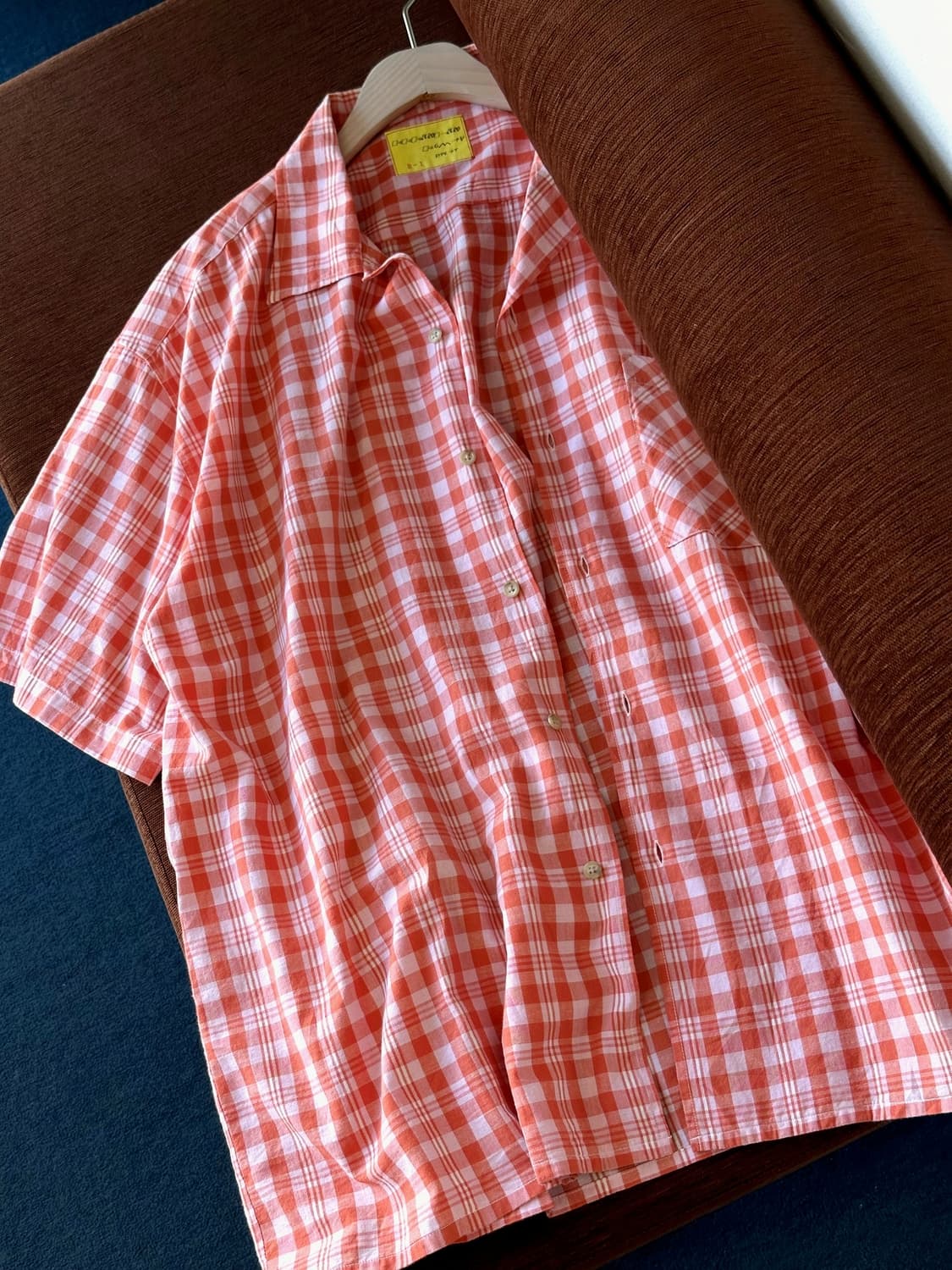 JPN made natural cotton check shirt 상품이미지8