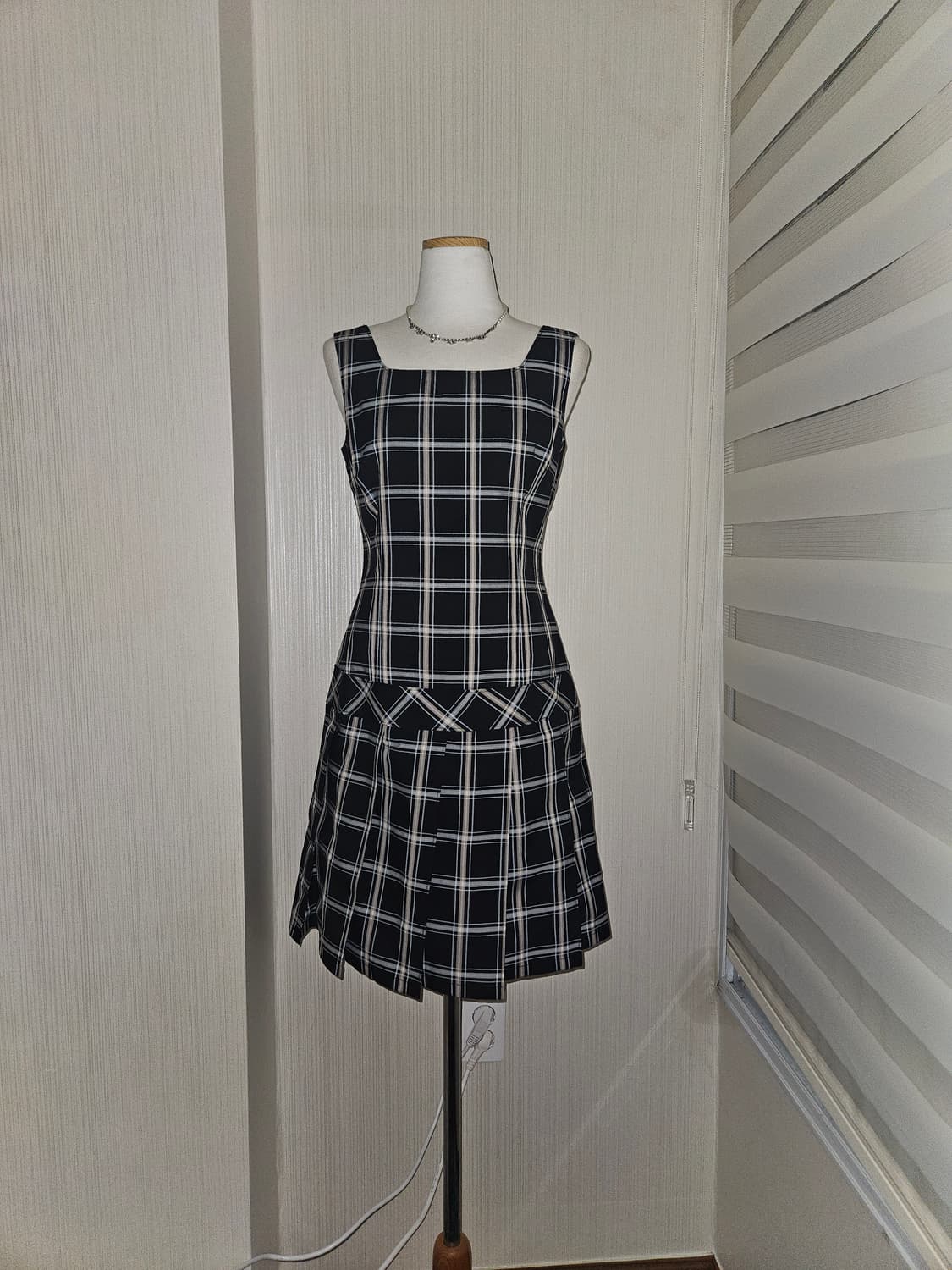 comme ca ism 히메 프레피 체크패턴 원피스 상품이미지1