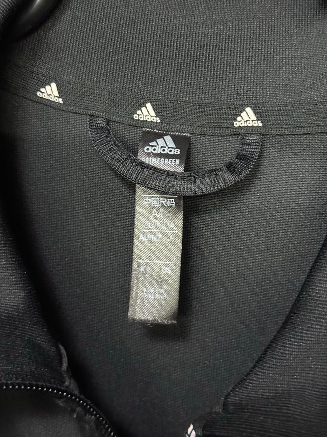 아디다스 트레이닝 블랙 져지 저지 트랙탑 집업 105 XL 올드스쿨 런닝 상품이미지6