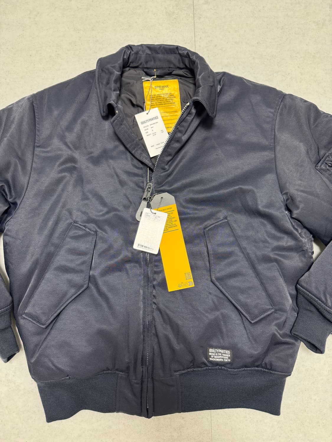 25FW 와코마리아 CWU-45 플라이트 자켓_네이비 XL 새상품 상품이미지2