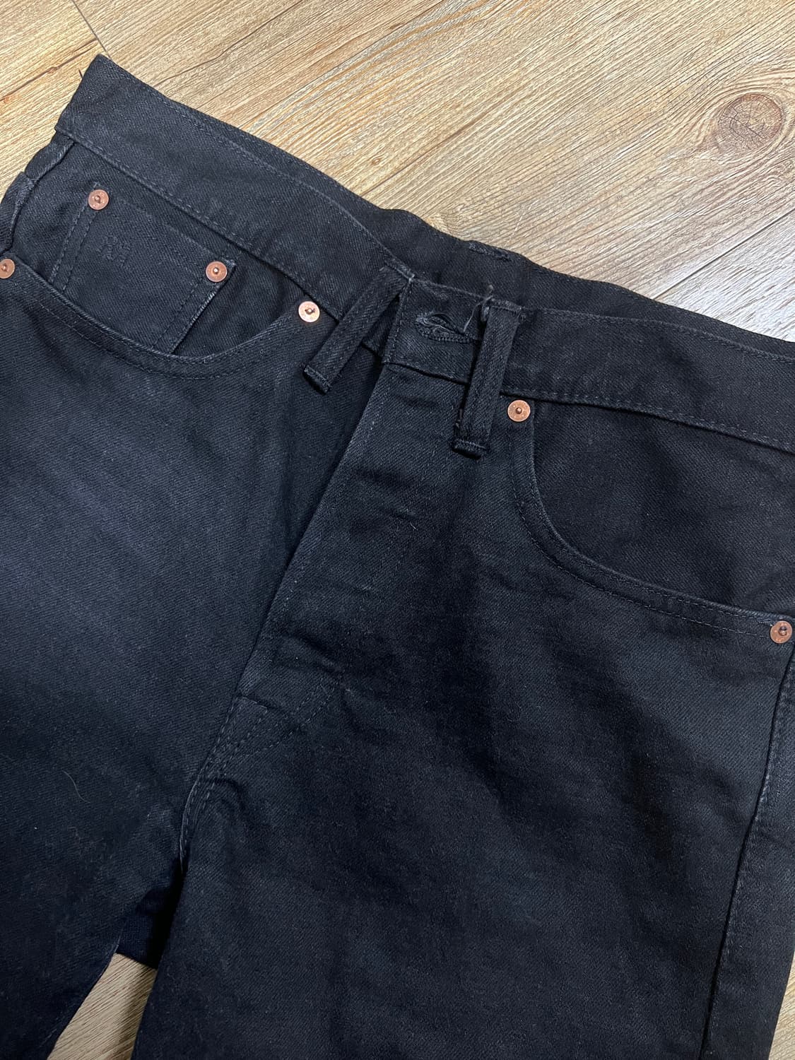 택포38) RRL 더블알엘 빈티지파이브포켓 블랙온블랙 데님 30x30 상품이미지2