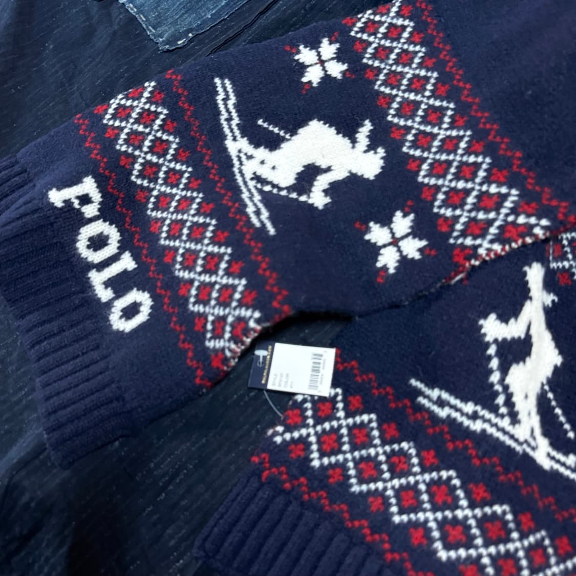 폴로 랄프로렌 스키 패턴 램스울 머플러 상품이미지3