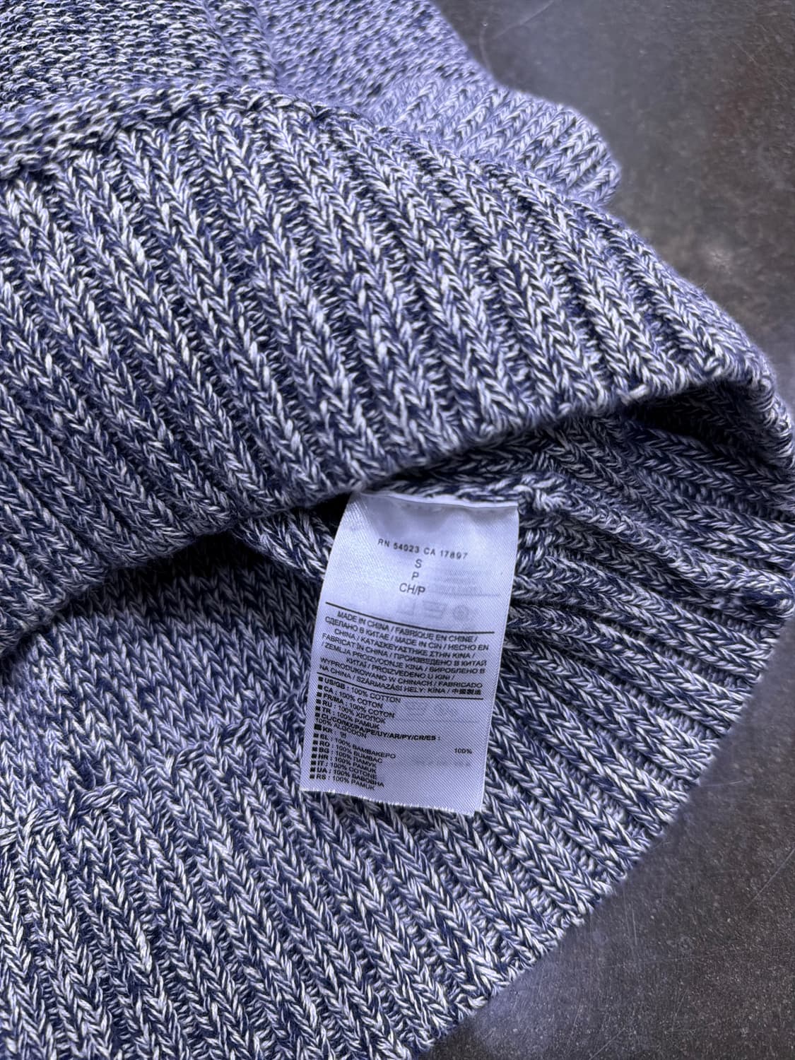 바나나리퍼블릭 하프넥 버튼 헤비 니트 스웨터 그레이 S 상품이미지8