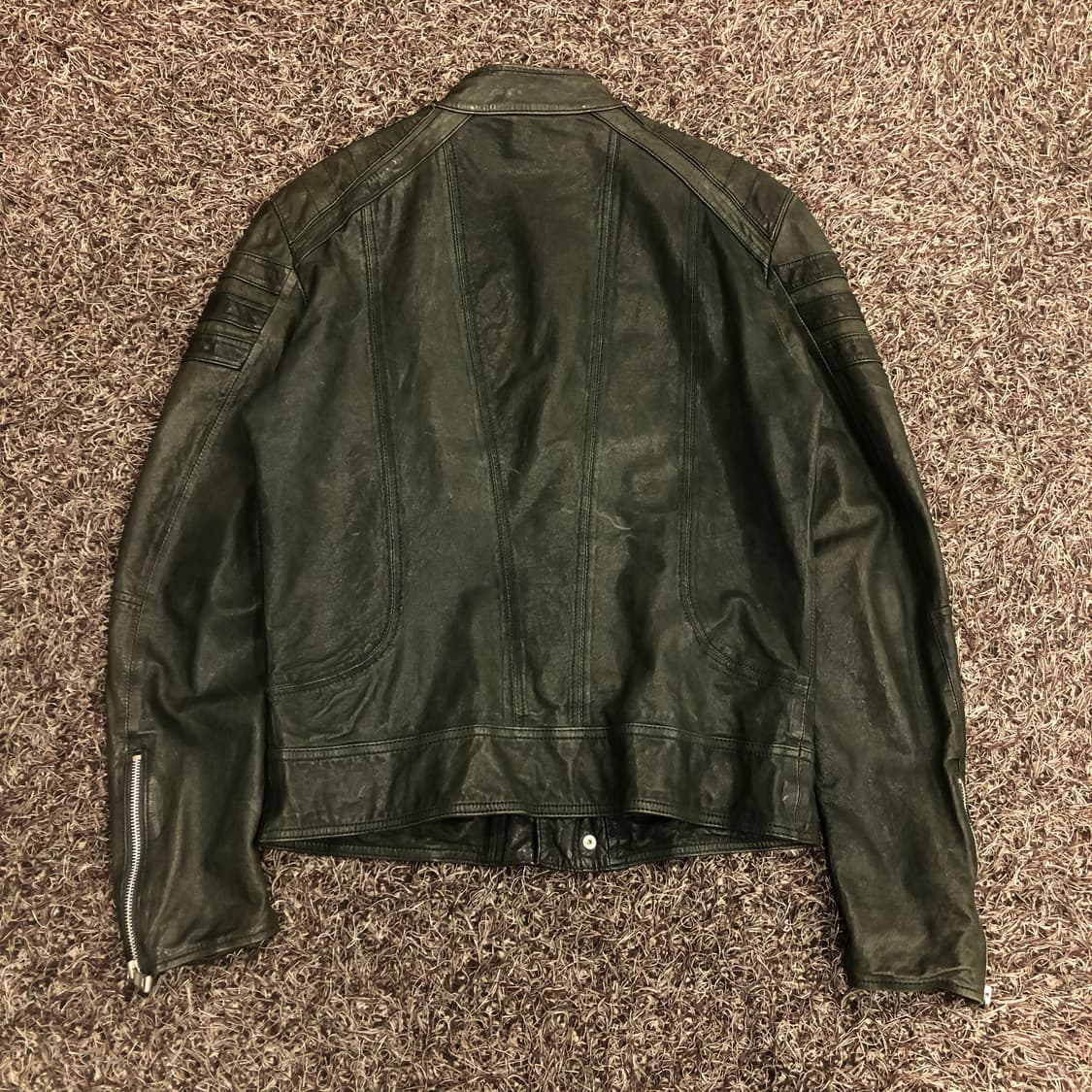 빈티지 양가죽 바이커 레더 가죽 자켓 상품이미지5