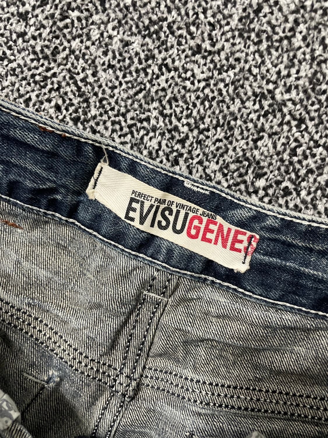 빈티지9. EVISU 에비수 빈티지 워시드 데님팬츠 청바지 락시크 펑키 상품이미지3