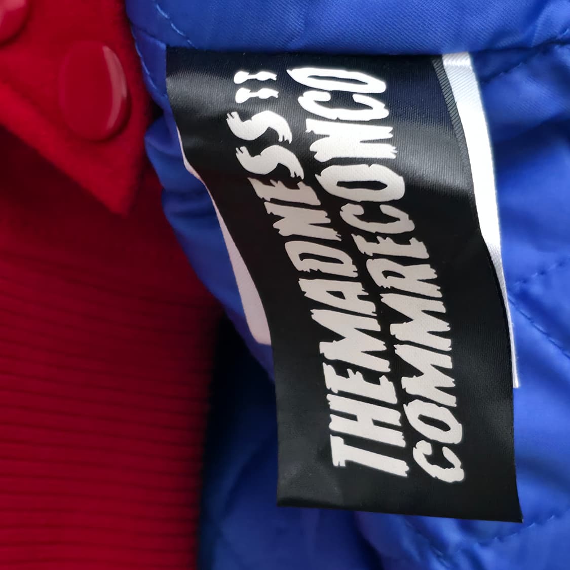 [M] The Madness 더 메드니스 레드 바시티 패치 자켓 상품이미지8