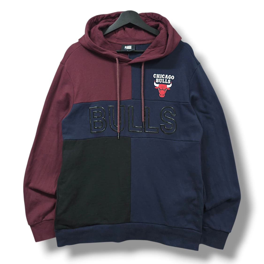 [L] NBA 컬러블록 시카고불스 후드티셔츠 상품이미지1