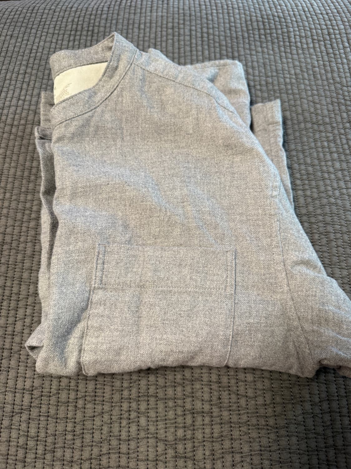 무인양품 오가닉코튼 헨리넥셔츠 M  상품이미지1