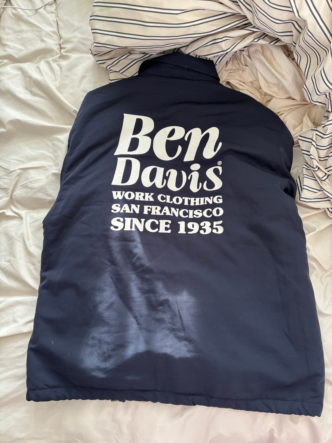 벤 데이비스 네이비 코치 자켓 L 상품이미지2