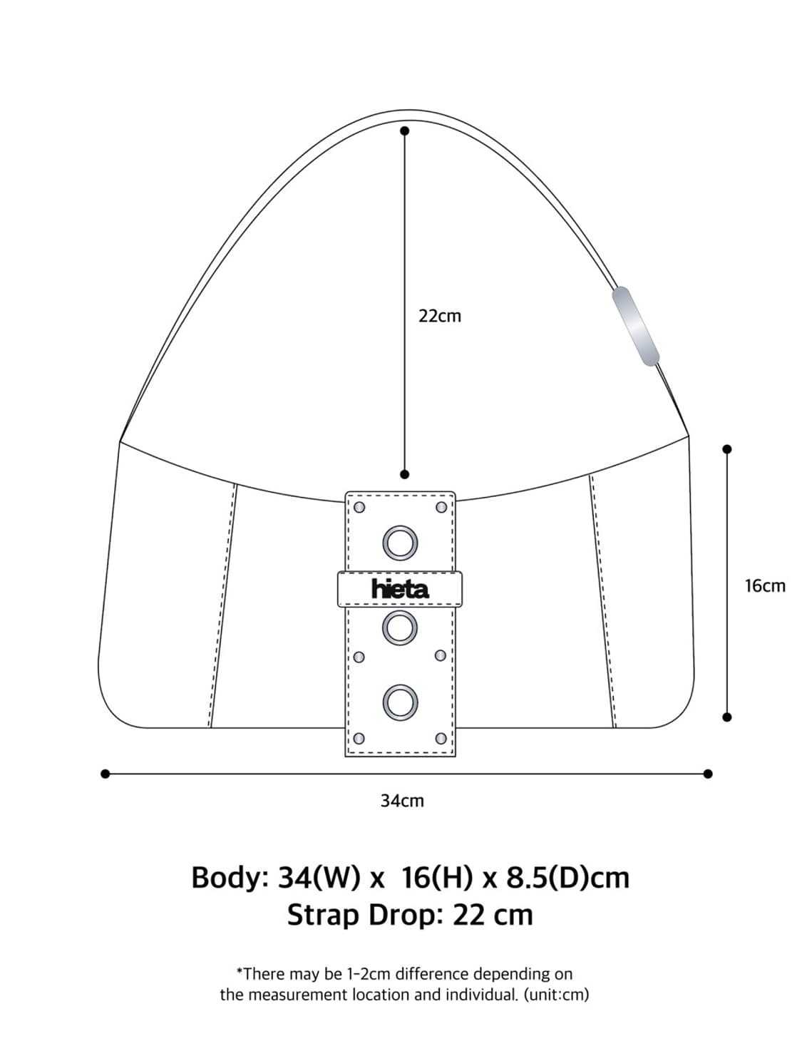히에타 니타백 올리브그린 상품이미지2