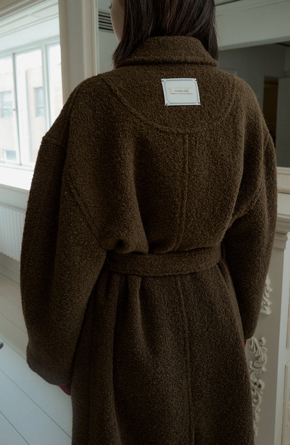 오버듀플레어 ALPACA BELTED DOUBLE COAT_BROWN 상품이미지4