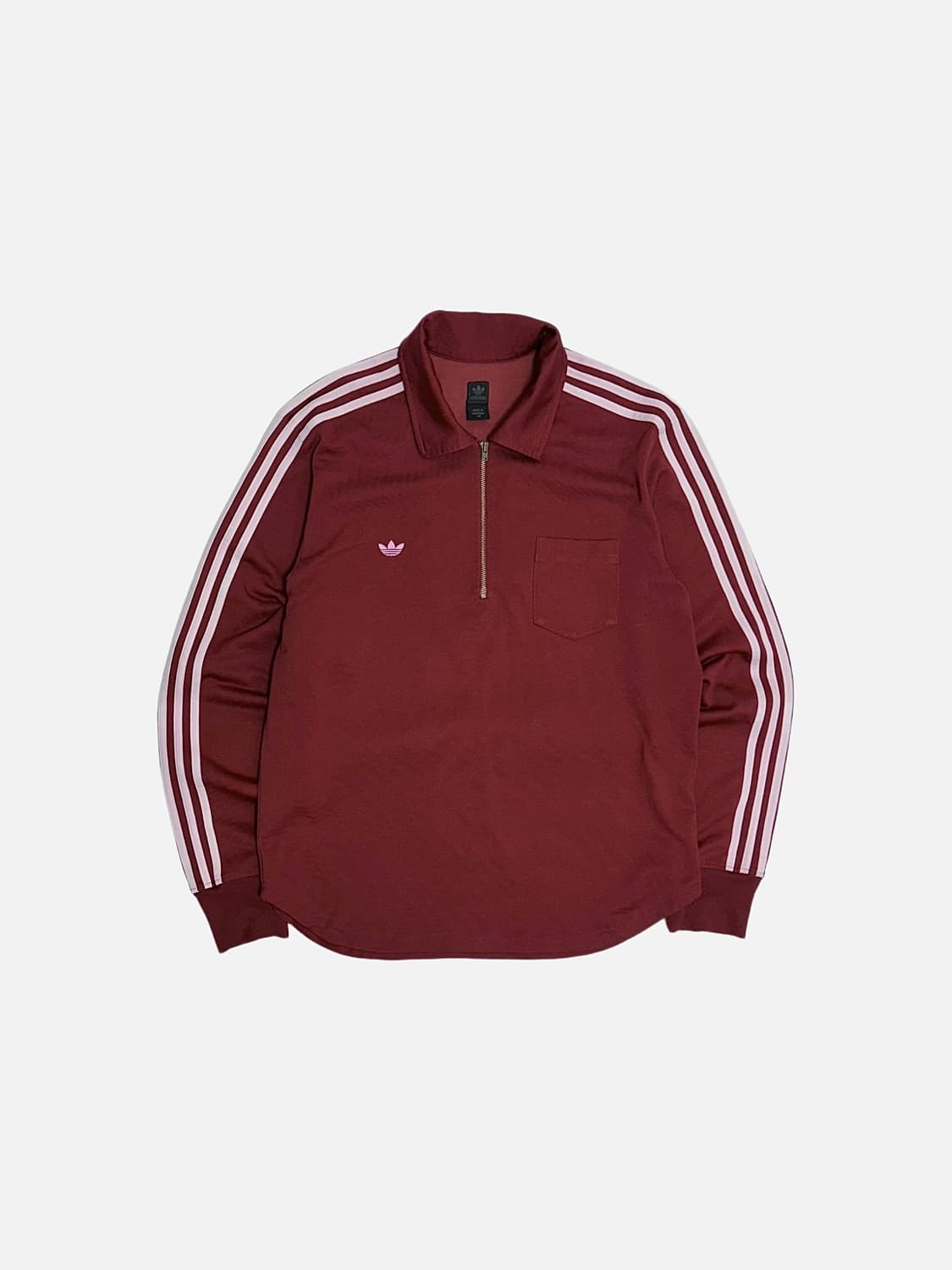 아디다스 삼선 파이어버드 로고 반집업 탑 긴팔티 상품이미지1