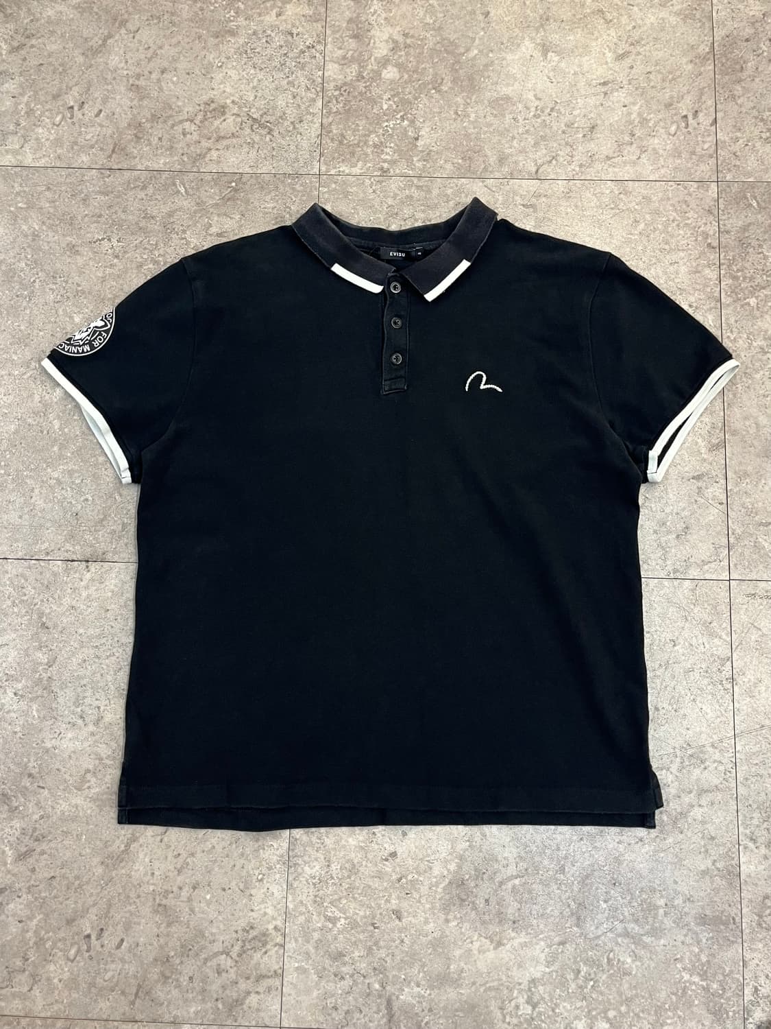 에비수 반팔 카라티 블랙 110 (2XL) #csz4048 상품이미지4