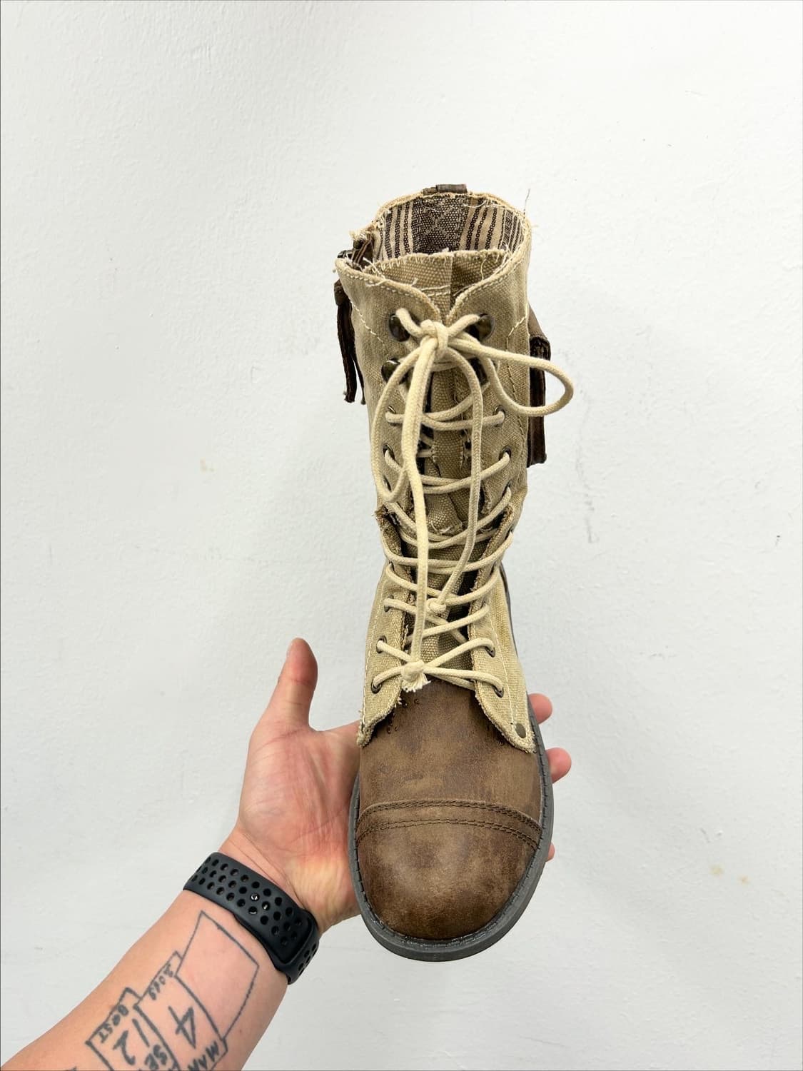 ROXY 캔버스&레더 부츠 240-245 상품이미지3