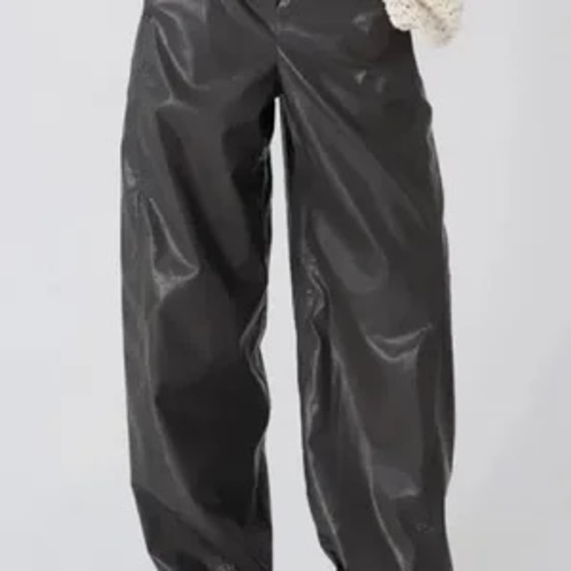 트리밍버드 커브드 레더 팬츠 모카그레이 S 상품이미지5