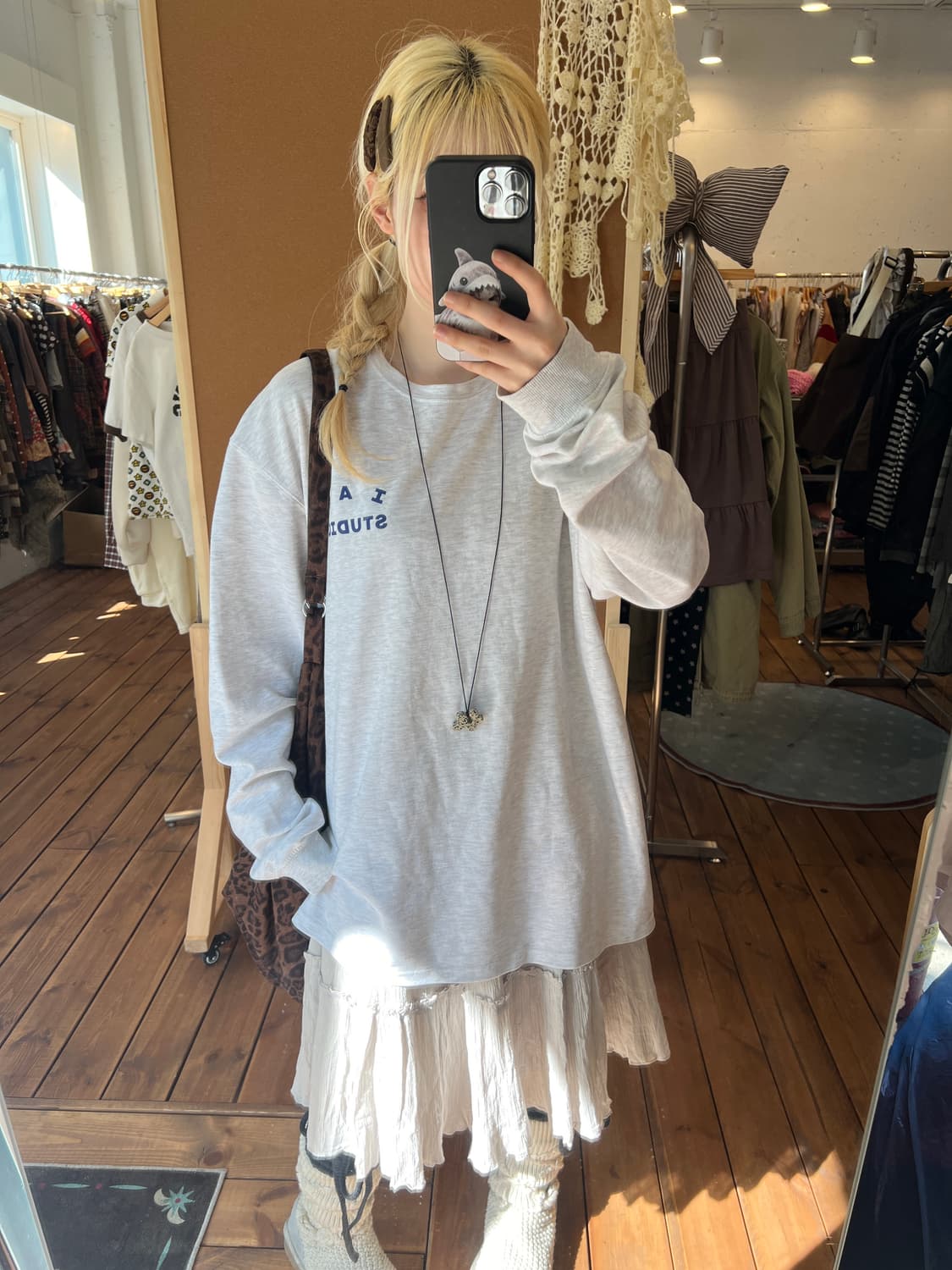 IAB 스튜디오 멜란지 롱슬리브 상품이미지2