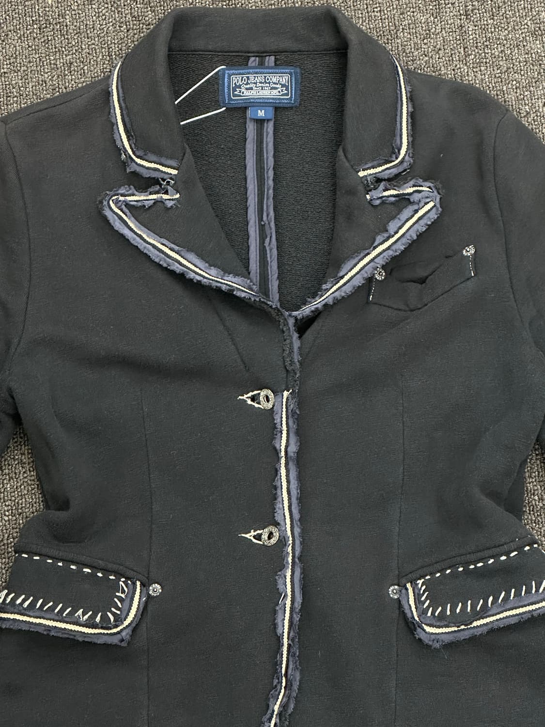 M)폴로 진스 컴퍼니 빈티지 스티치 디테일 코튼 블레이저 상품이미지3