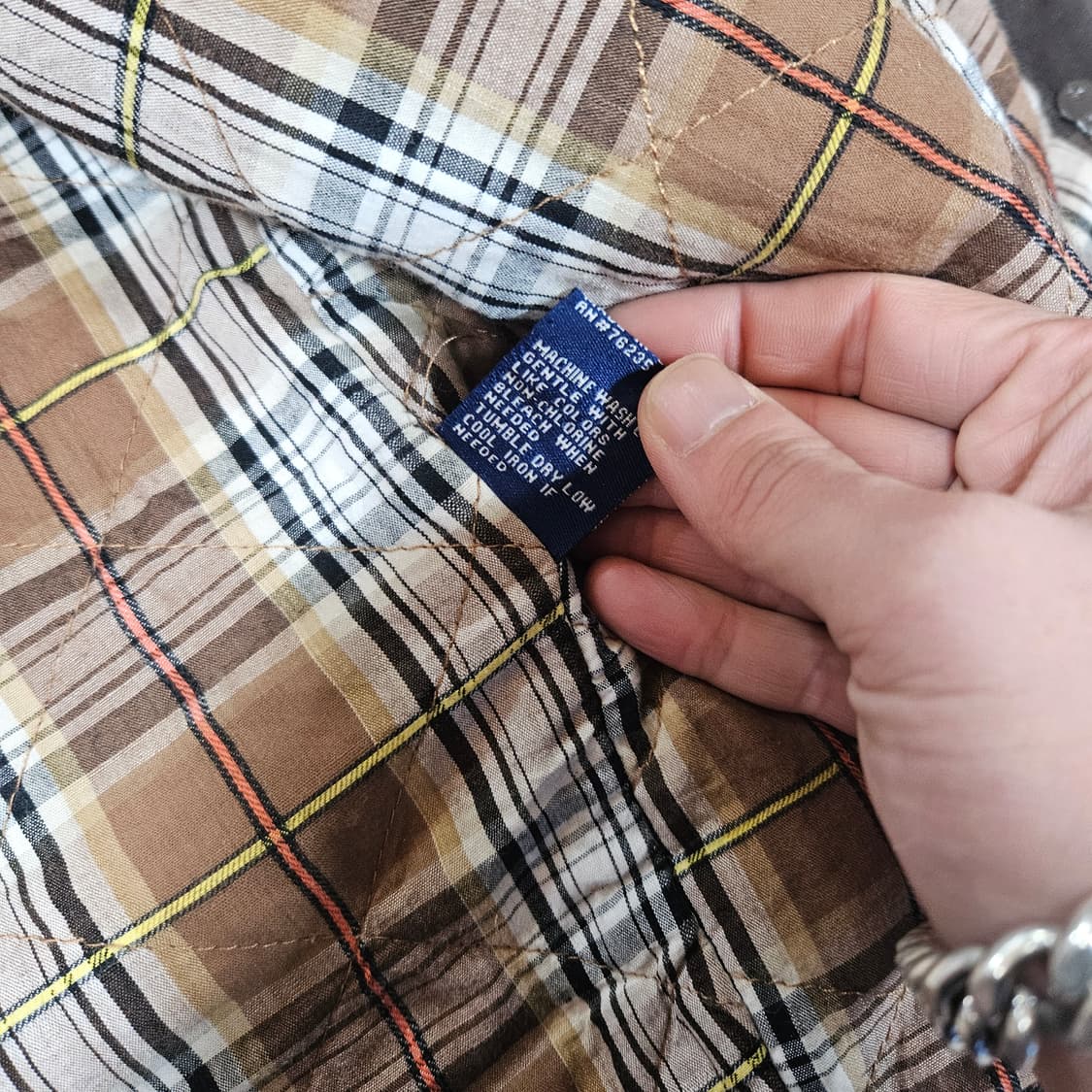 REEL LEGENDS in USA 워크웨어 체크 누빔 자켓 2XL 상품이미지10