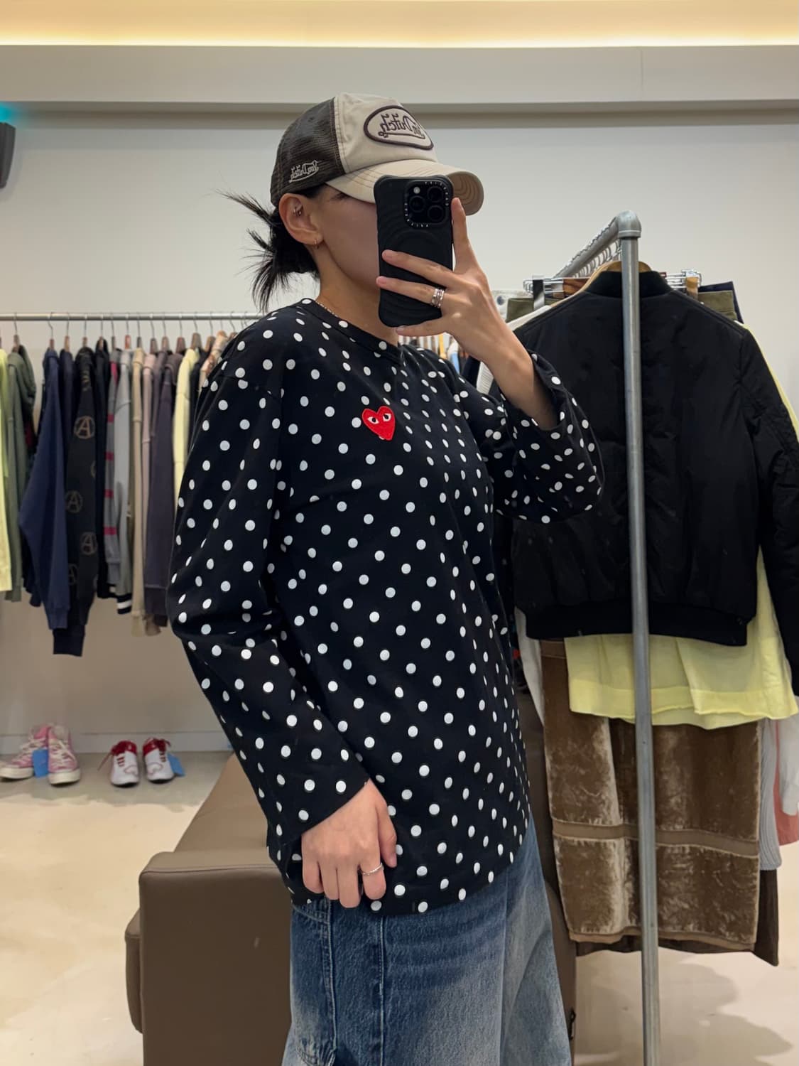 꼼데가르송 플레이 폴카 도트 롱슬리브 상품이미지6