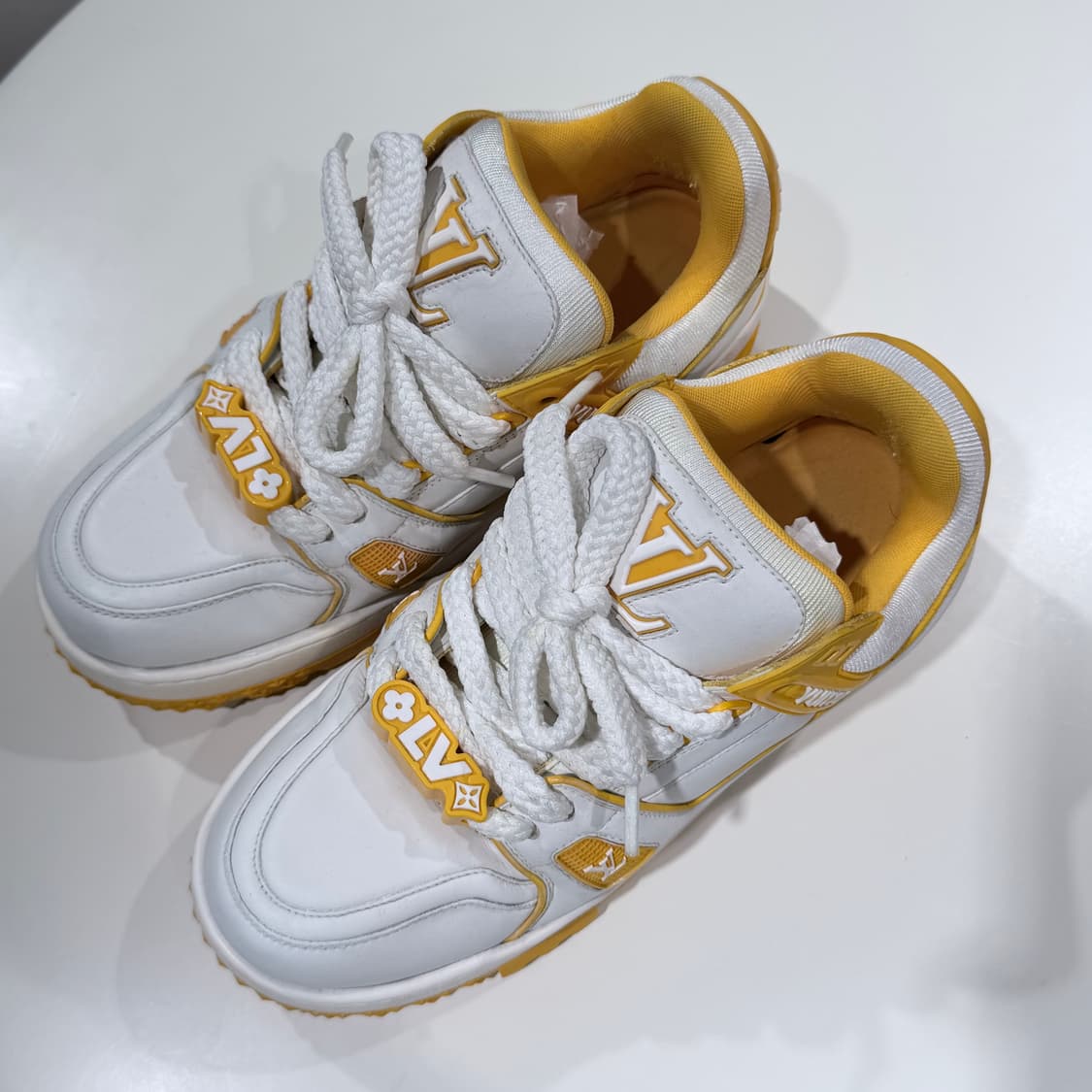 (A/7) / 루이비통 LV 트레이너 맥시 스니커즈 옐로우 상품이미지6