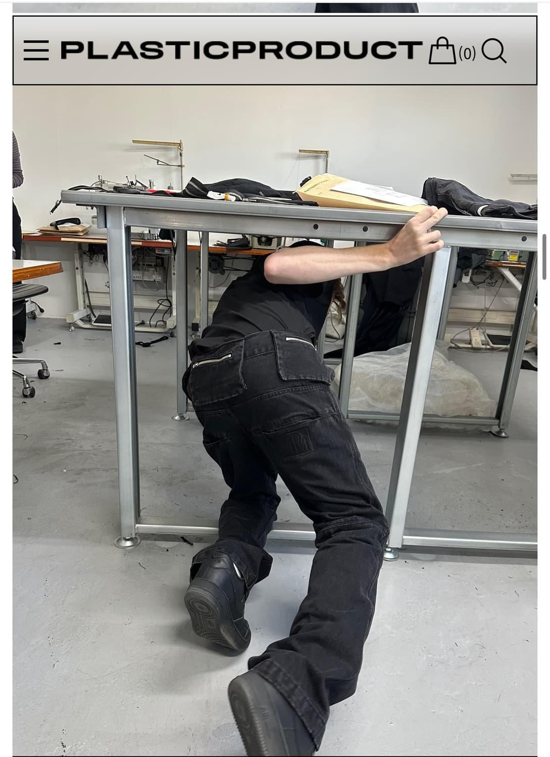 플라스틱프로덕트 백팬츠 M 상품이미지3