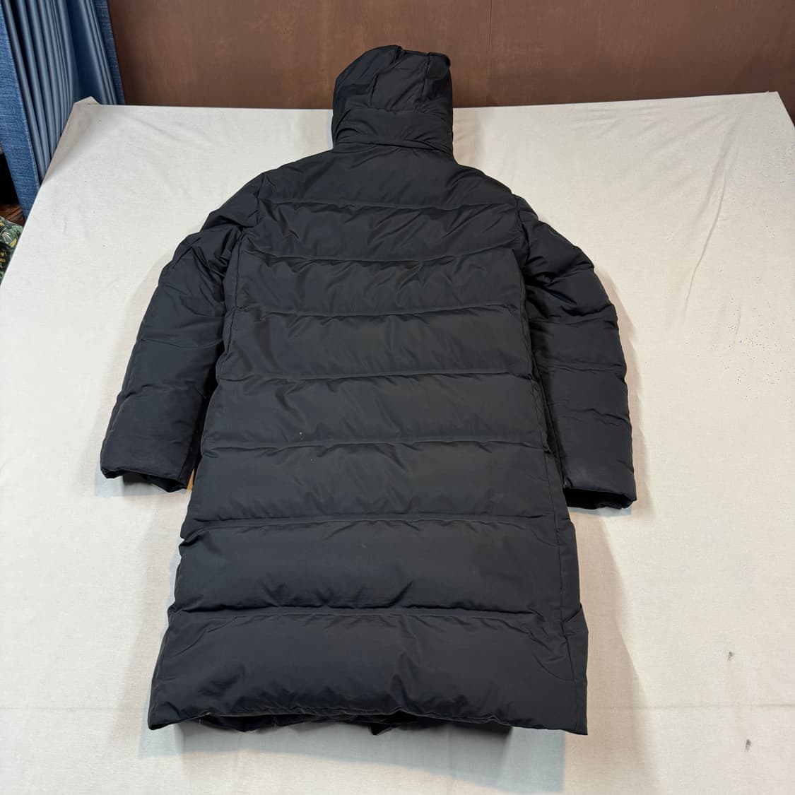 L) 유니클로 후드 롱 다운 패딩 블랙 상품이미지5