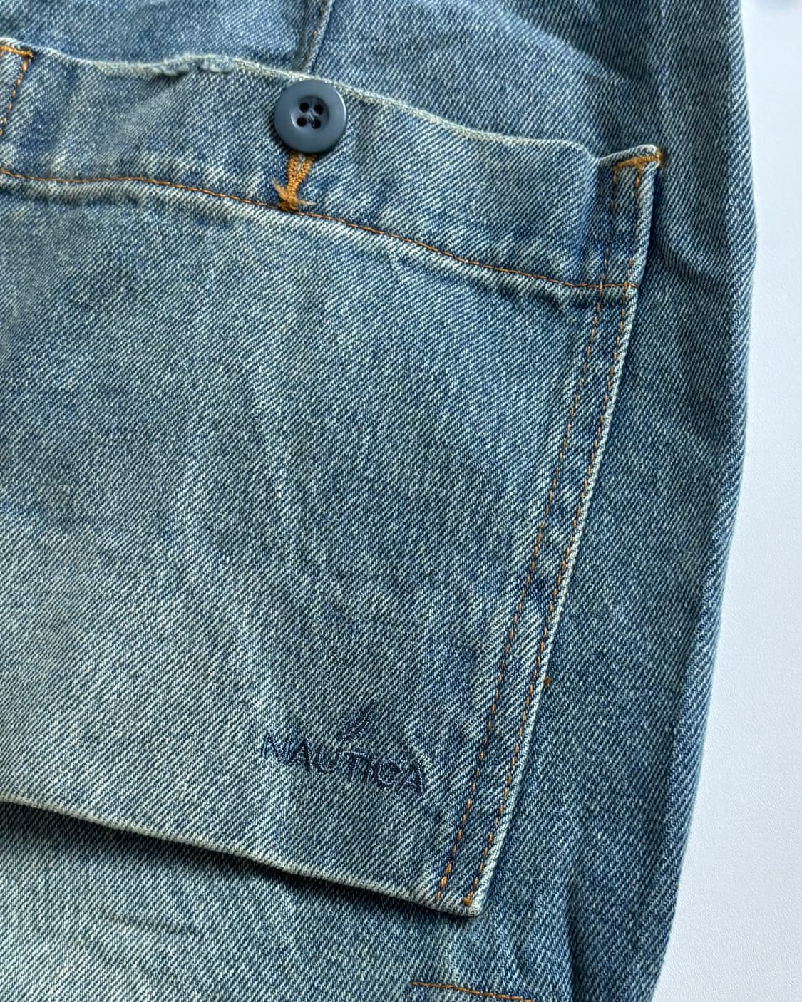 NAUTICA 노티카 와이드 카고포켓 데님 팬츠 상품이미지8