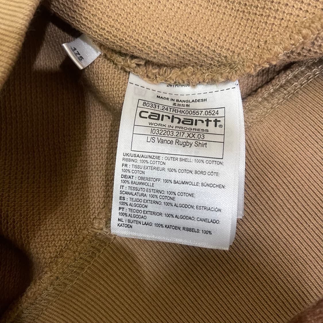 Carhartt wip Vance Rugby Shirt m 상품이미지5