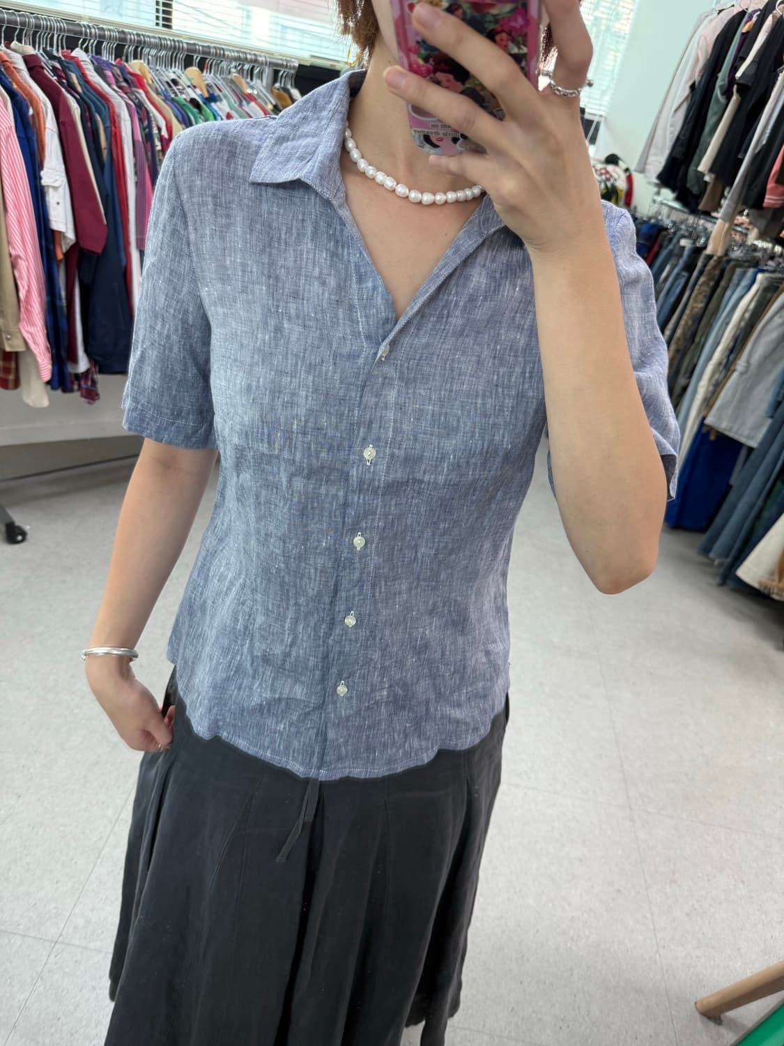 Italy linen blouse 린넨 블라우스 상품이미지9