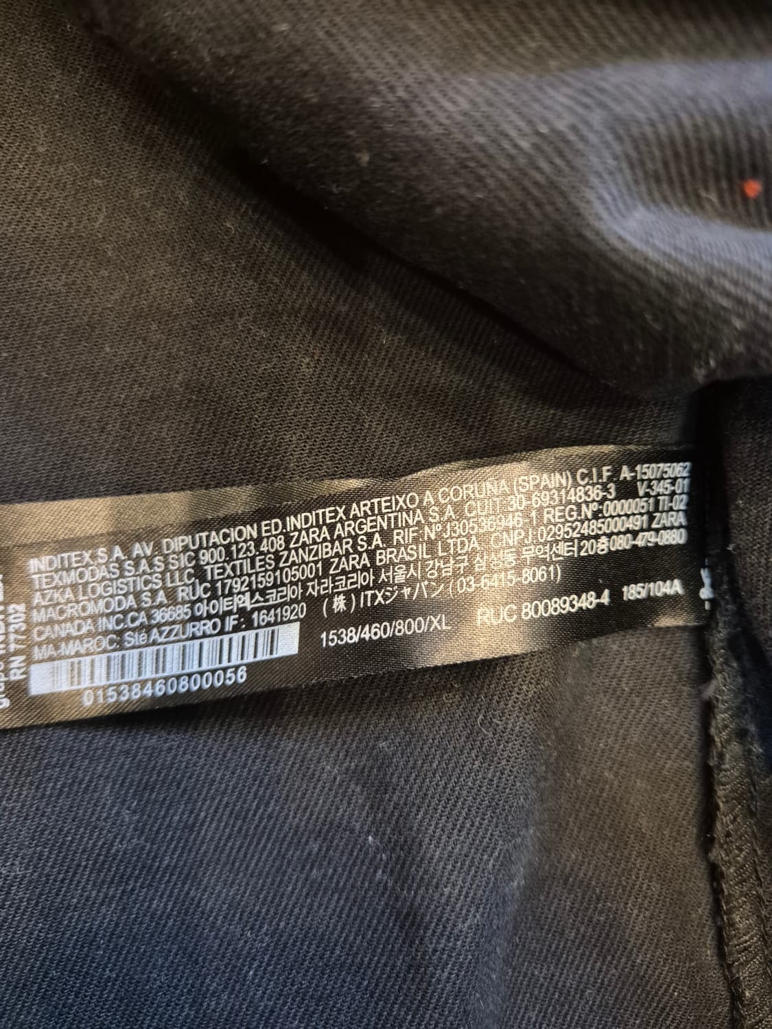 자라 유틸리티 포켓 오버핏 집업자켓 블랙 XL 상품이미지5