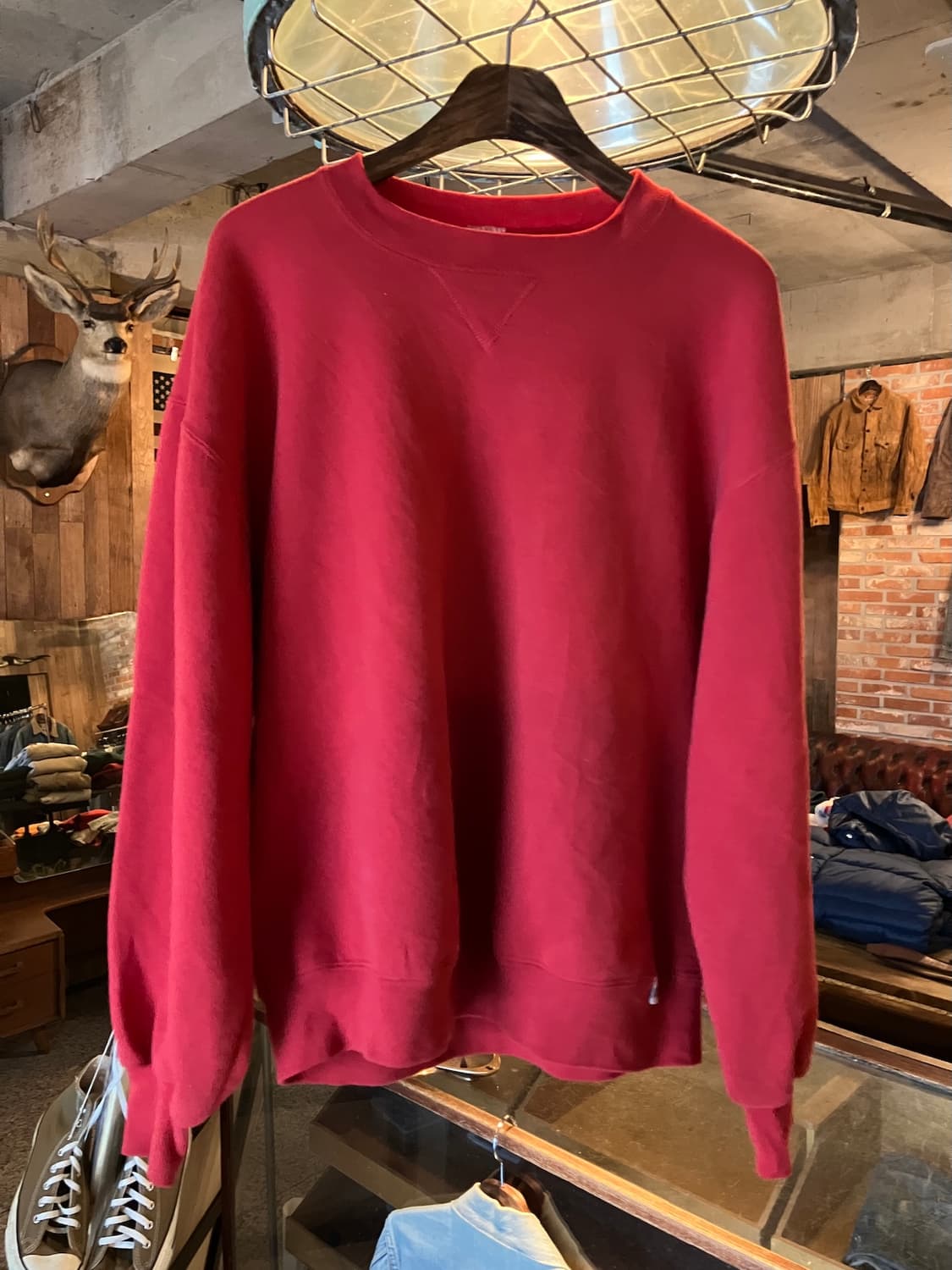 90s USA 빈티지 러셀 플레인 스웻 셔츠 맨투맨 상품이미지2