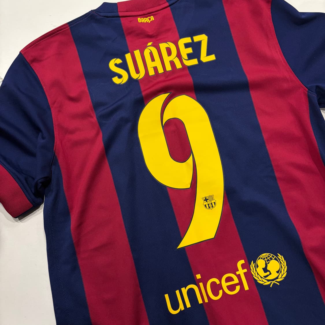 [M] 14-15 나이키 바르셀로나 수아레즈 9번 유니폼 반팔 C611 상품이미지9