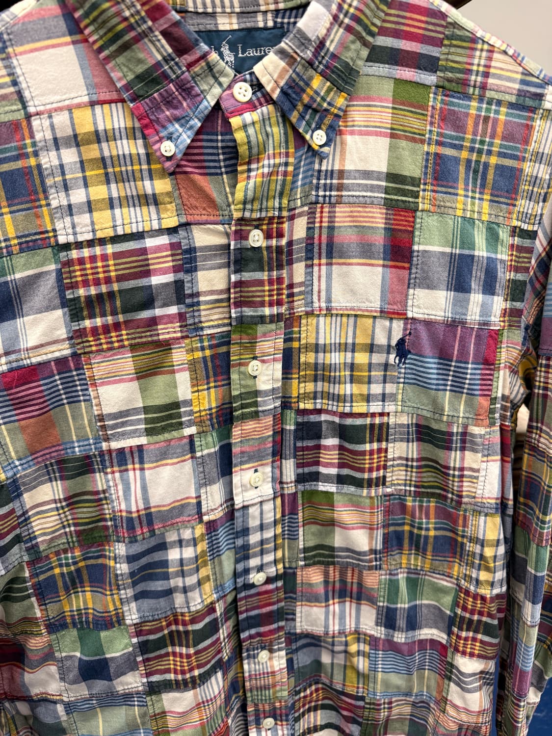 PRL 폴로 랄프로렌 마드라스 체크 셔츠 상품이미지6