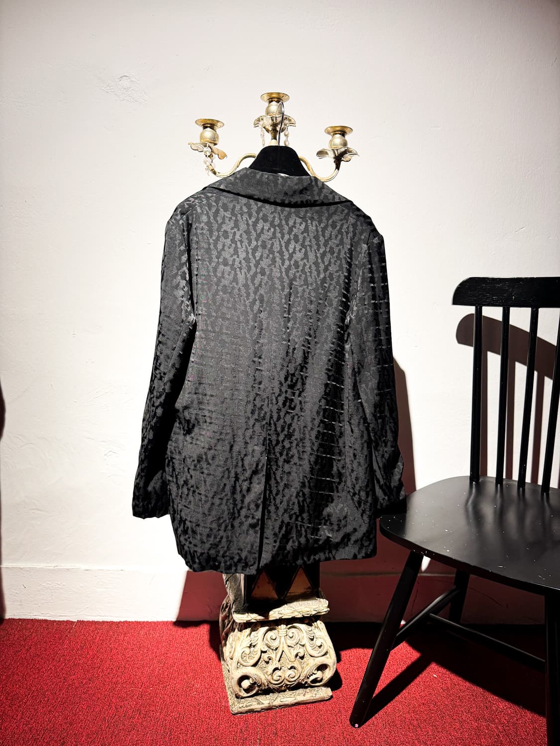 maje – Black Leopard Pattern Blazer  199 상품이미지6