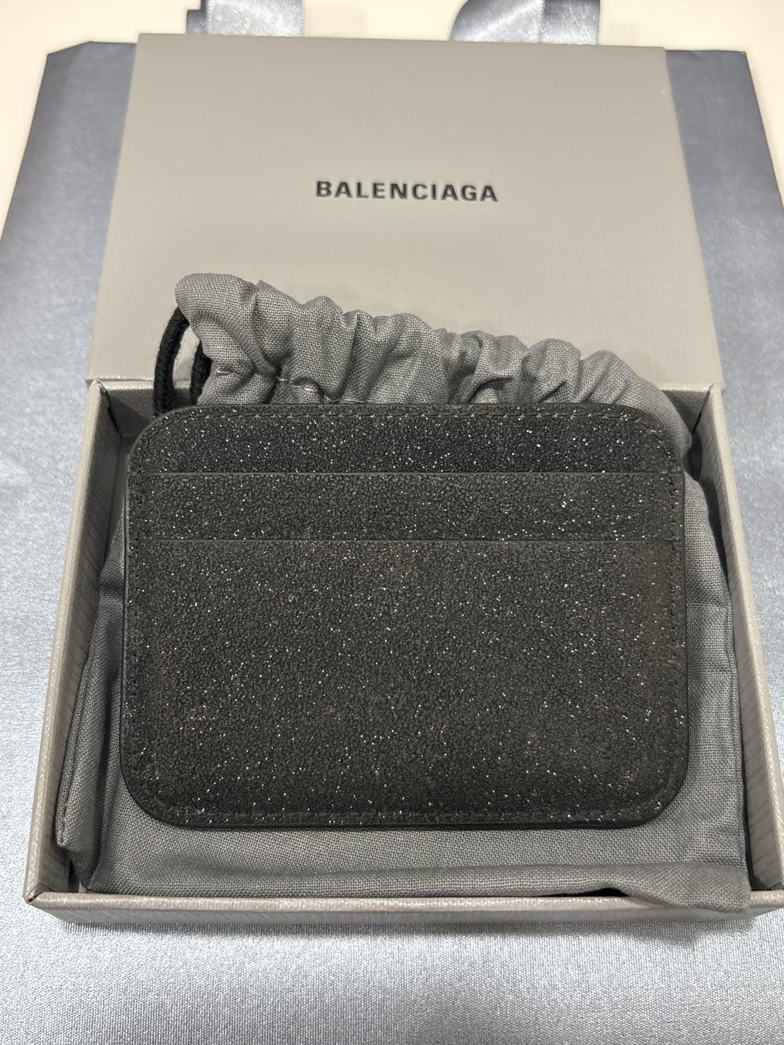 발렌시아가 글리터 카드지갑 블랙 상품이미지2