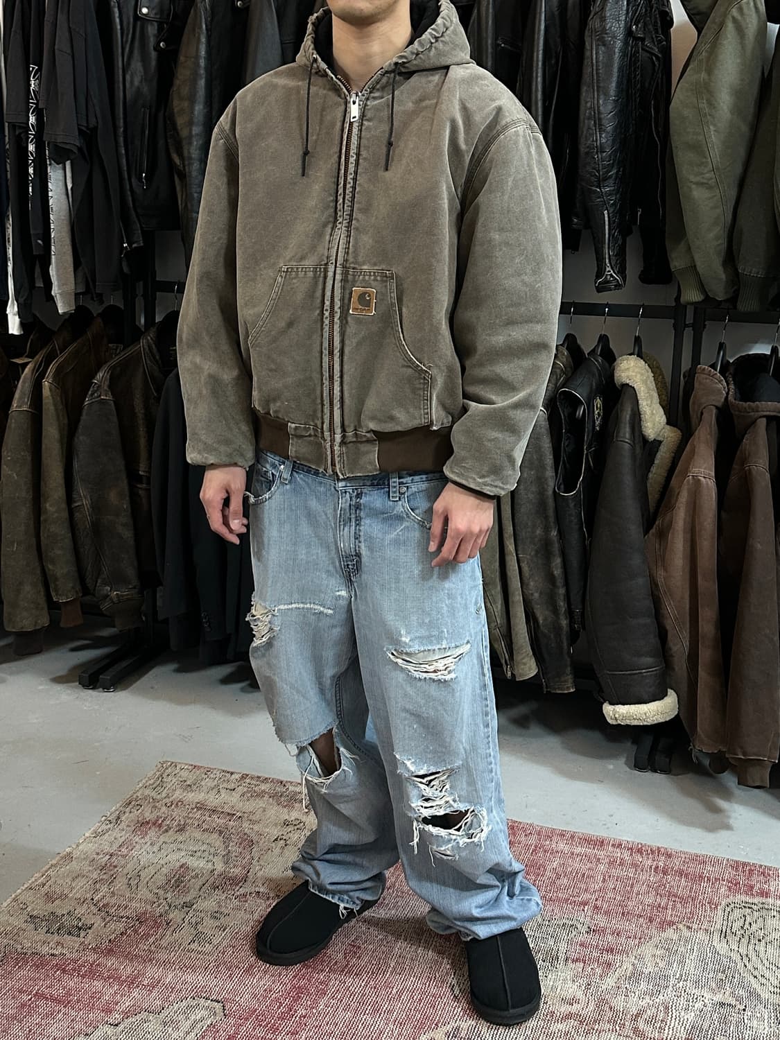 00's OG 칼하트 J68 액티브 자켓 칼하트 J130 CHT 상품이미지3