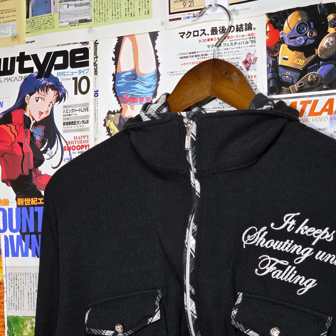 JPN 펑크 셔츠 레이어드 펑크 골지 롱슬리브 . 상품이미지4