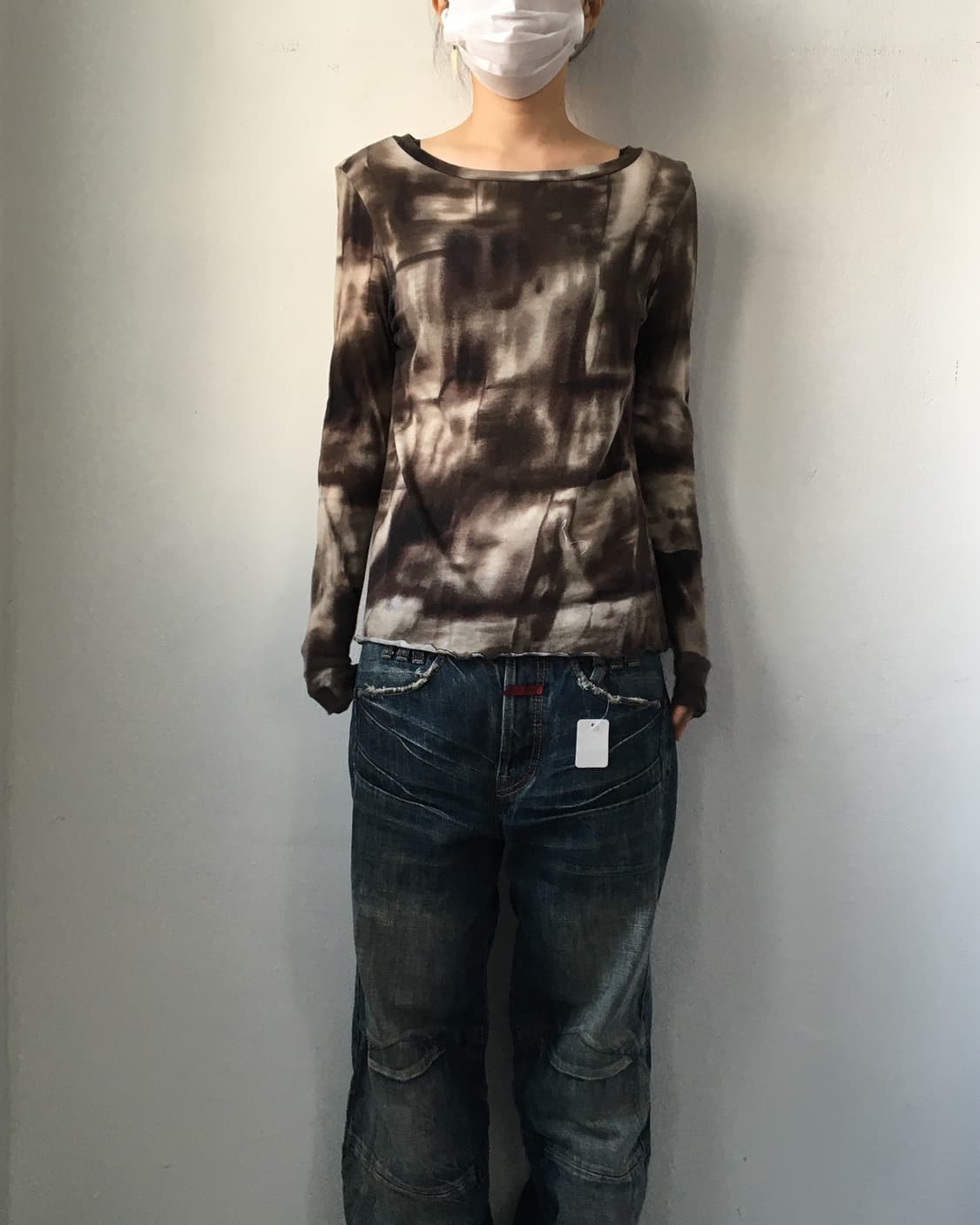 Dyed pattern sleeve 상품이미지1