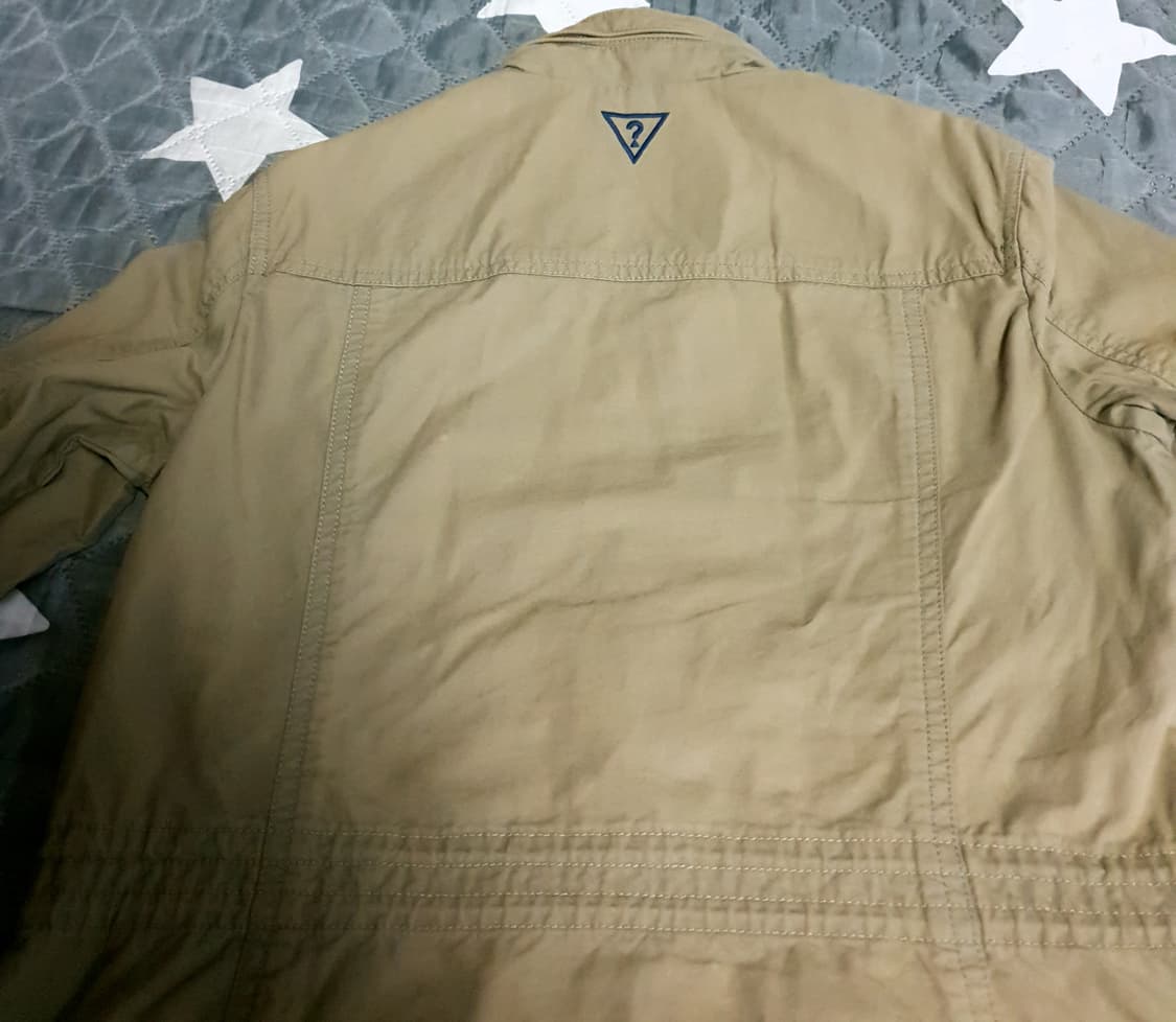 게스 클래식  데님배색 필드 야상 워커 자켓 카키 (M) 상품이미지3