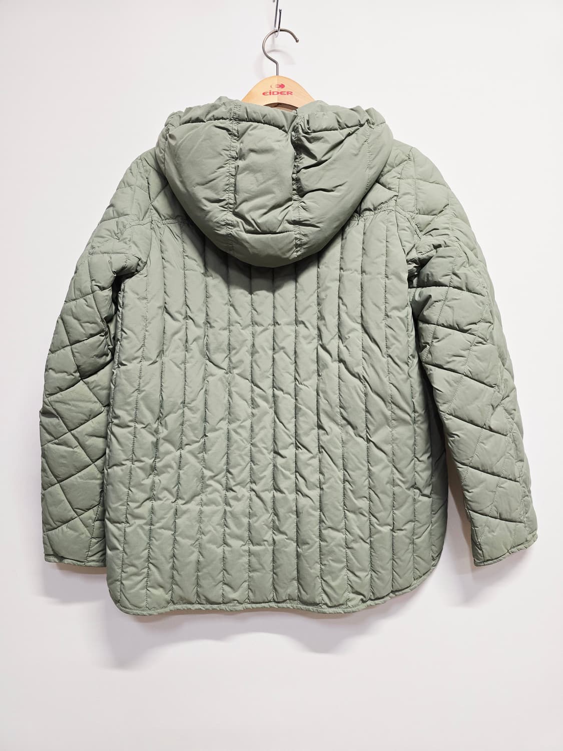블루페페 다이아 퀼팅 후드 자켓 민트 상품이미지4