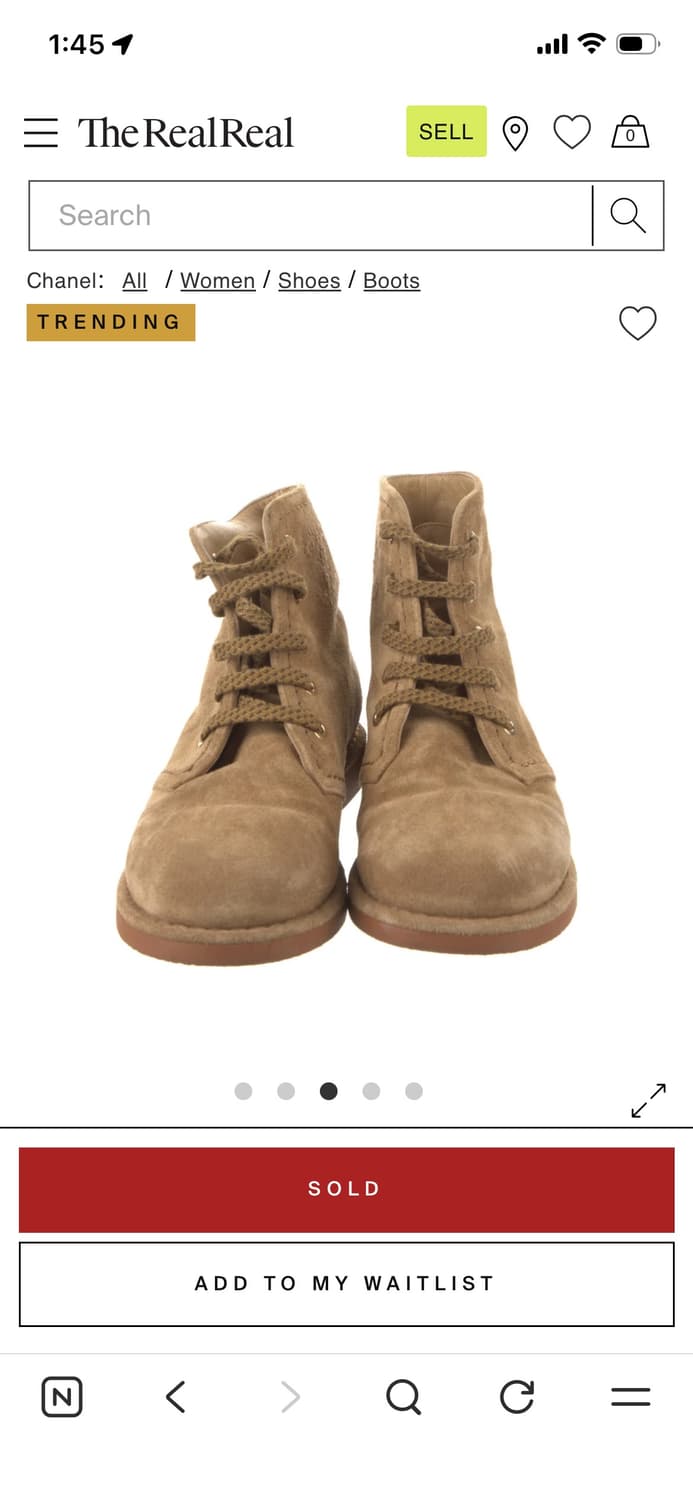 CHANEL 샤넬 스웨이드 부츠 36 (230) 상품이미지2