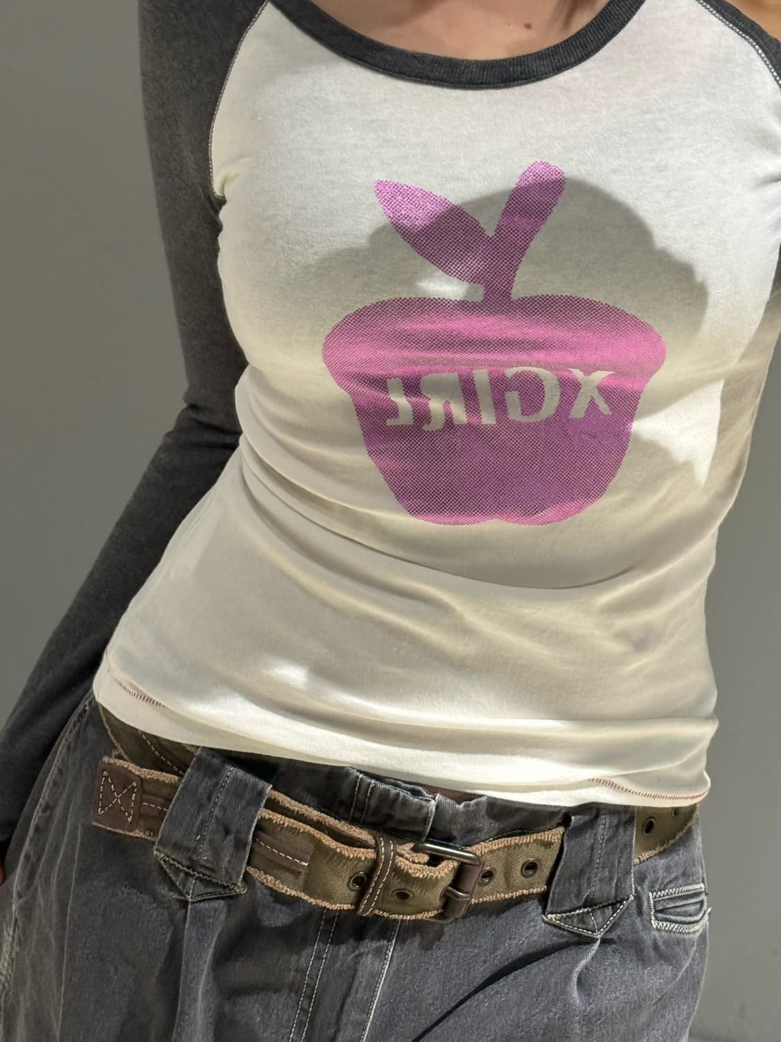 X-girl apple point long sleeve 상품이미지3