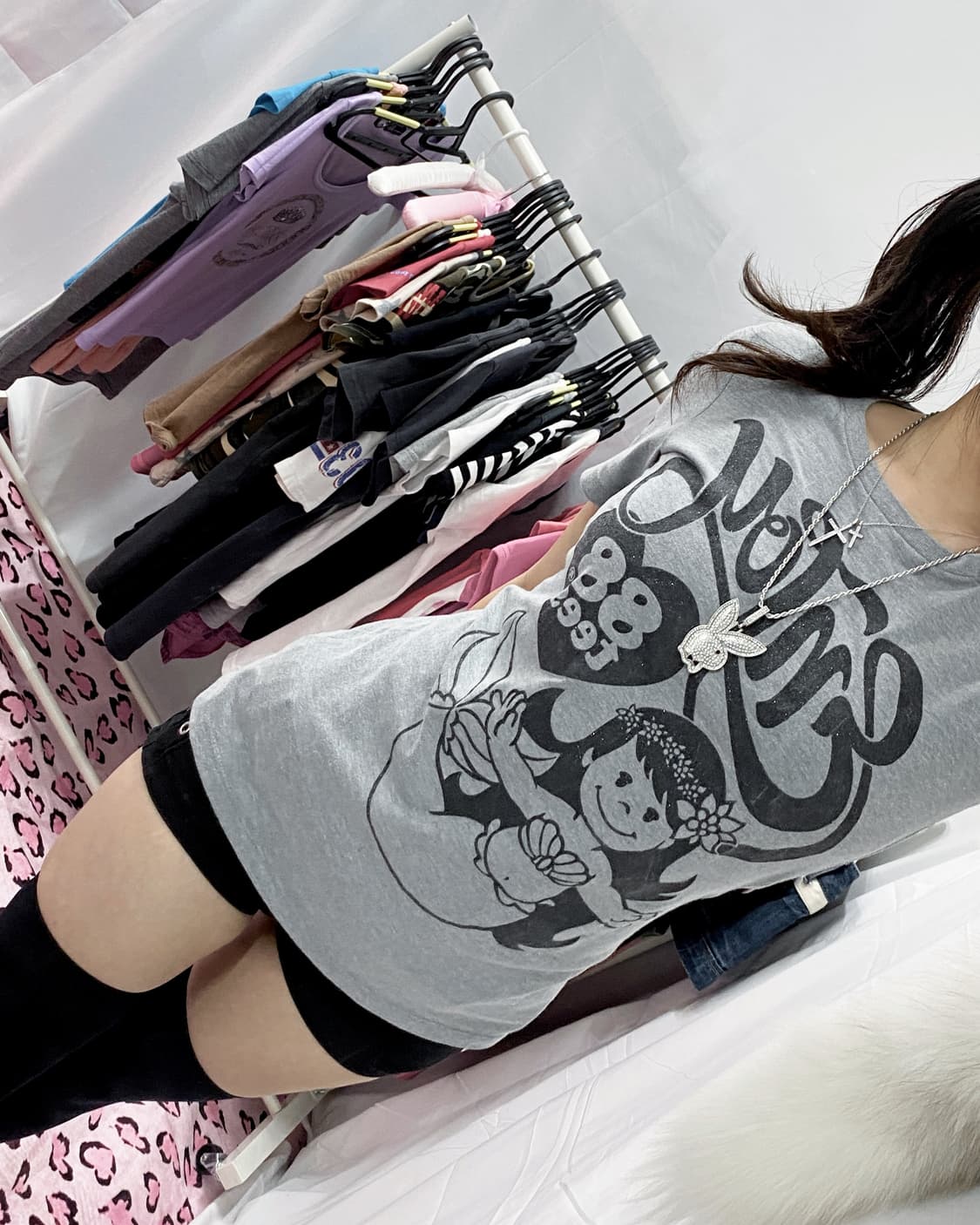 [88TEES] 갸루 하와이 머메이드 반팔 상품이미지2