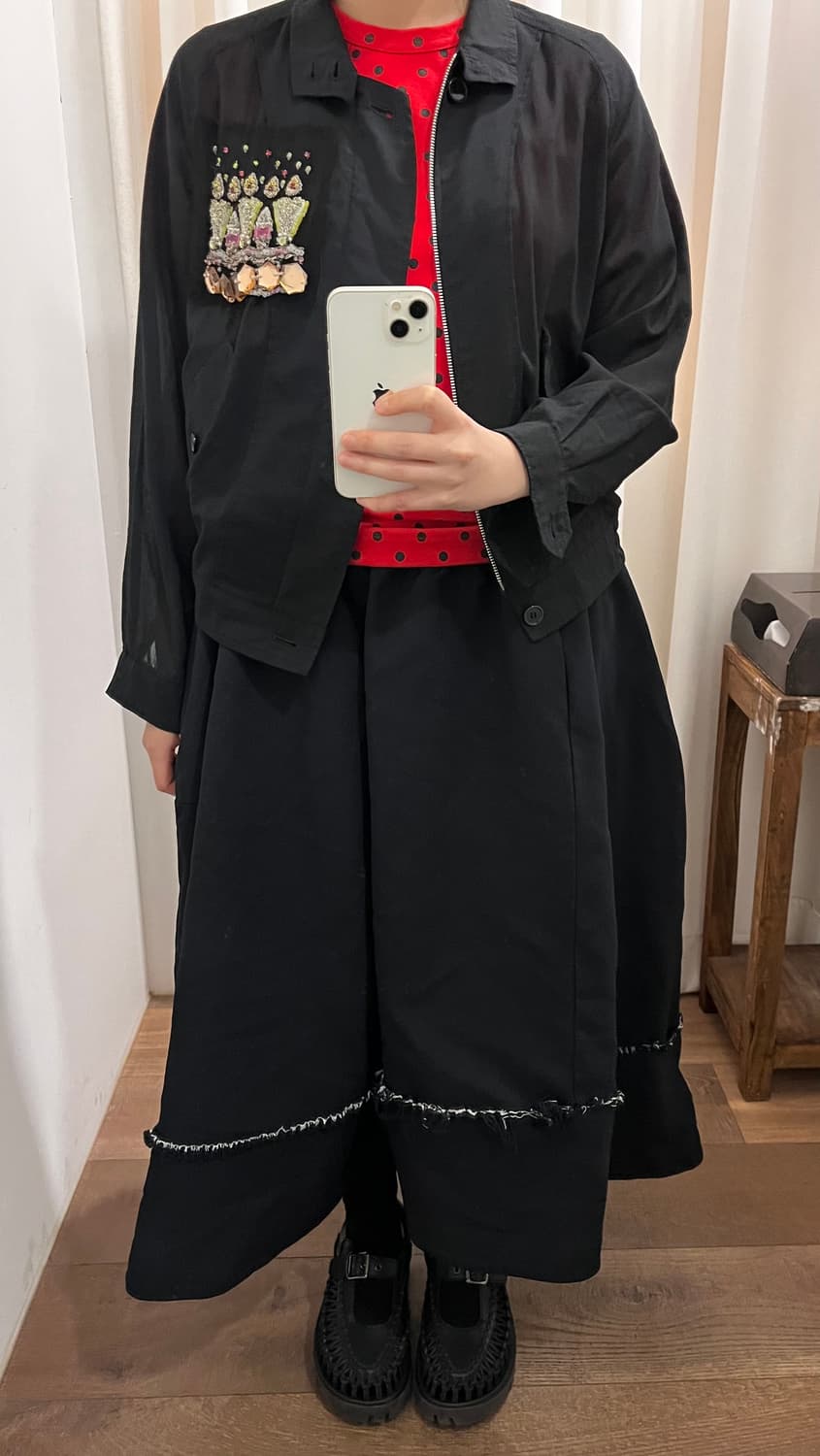Distressed Volume Docking Skirt 상품이미지10